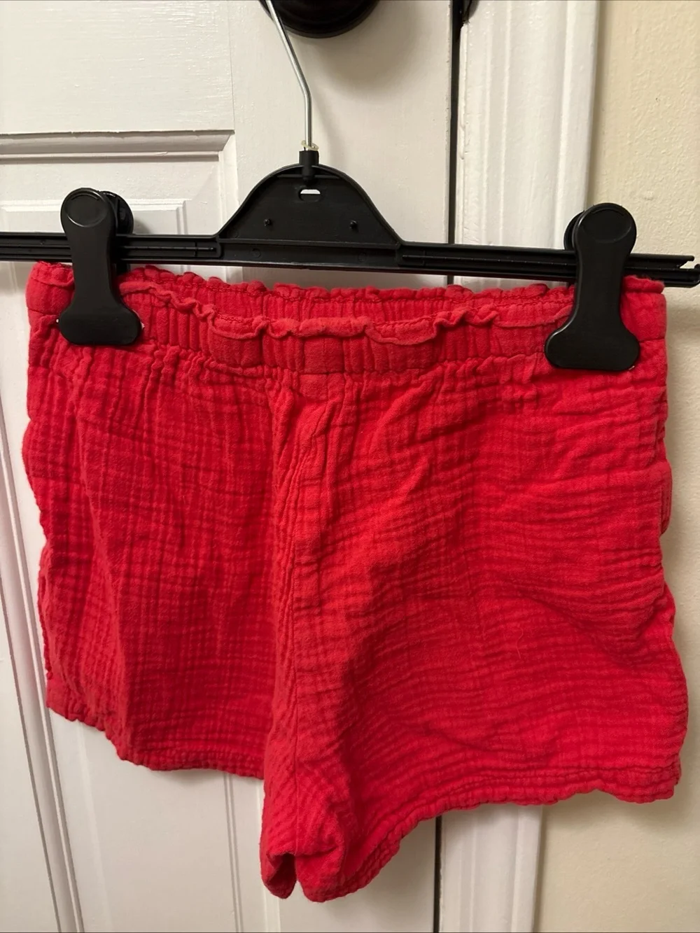 Girls GAP Bright Red Textured Elastic-Waist Girls Shorts, size 8